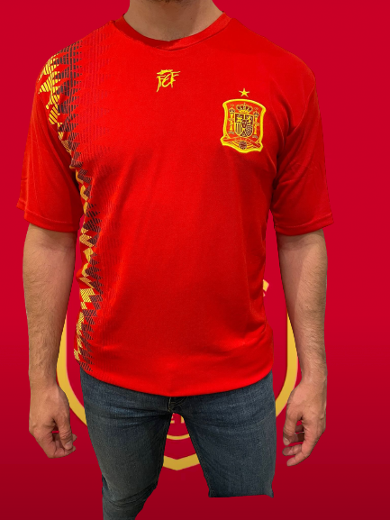 Camiseta Oficial Real Federación Española de Fútbol. Selección Española.  (XL) : : Moda